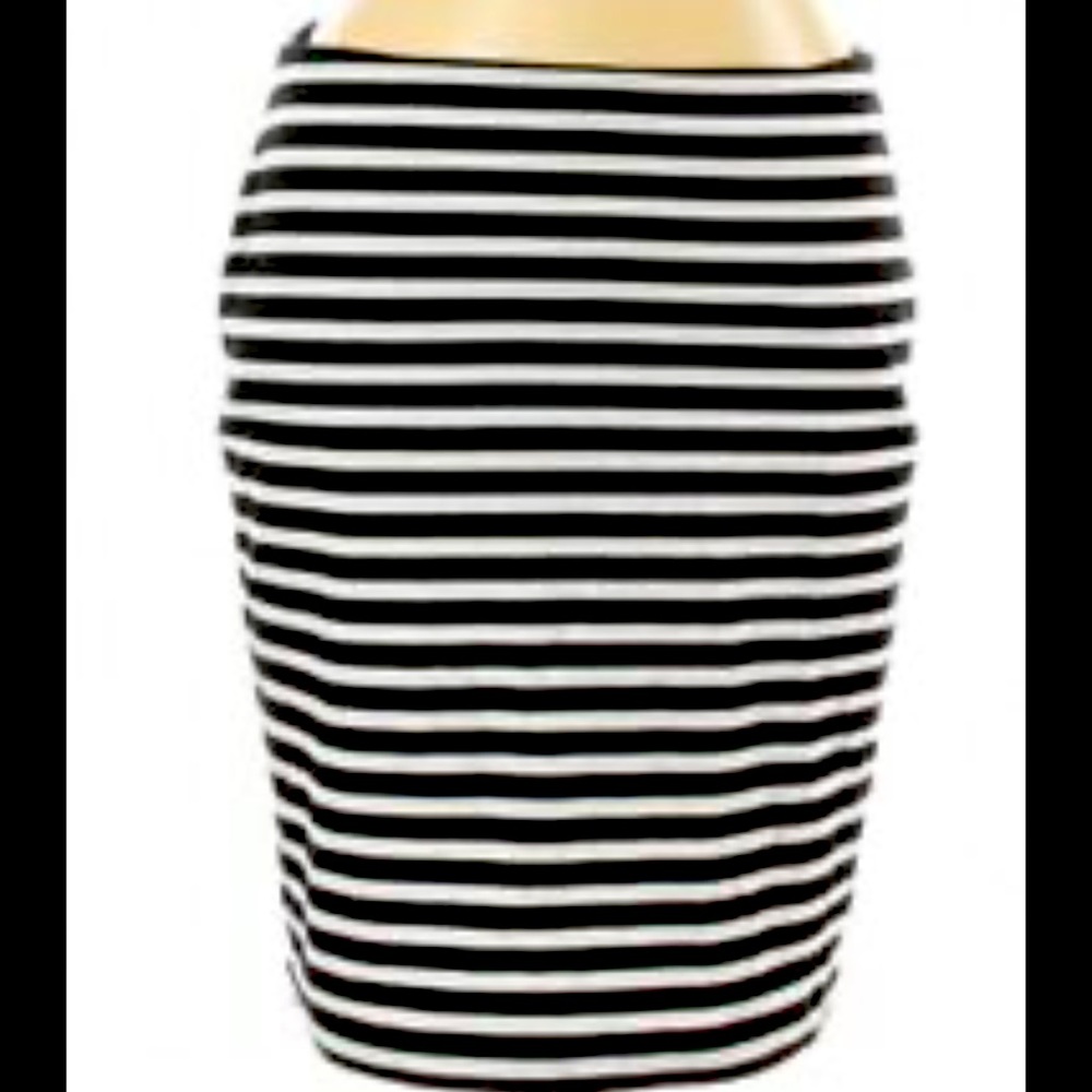 Black & White Pencil Skirt